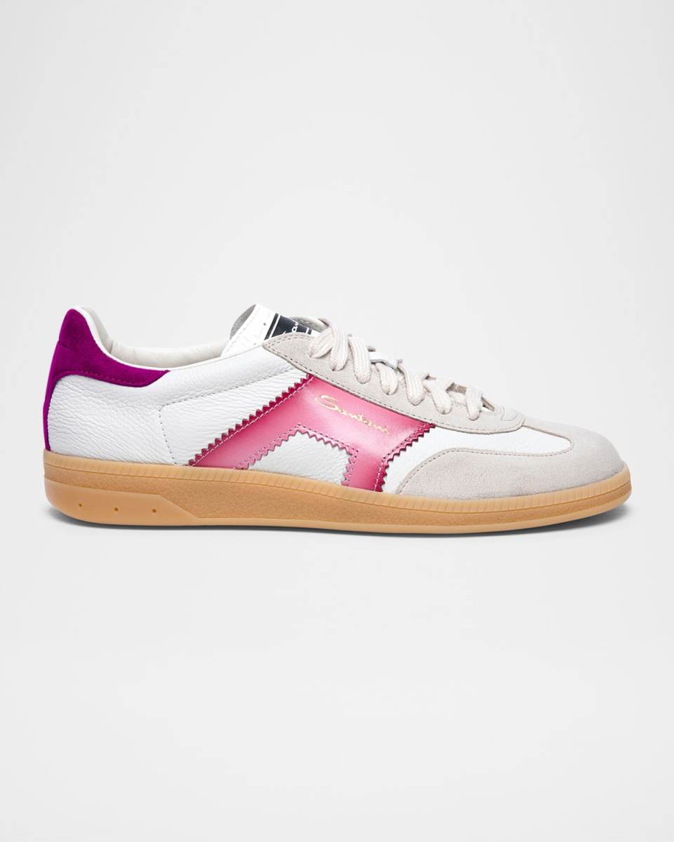 DBS Mix Leather Low-Top Sneakers